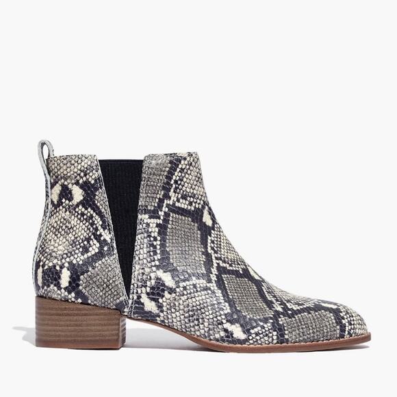 Madewell Carina Boot Snake Booties - Picture 1 of 5